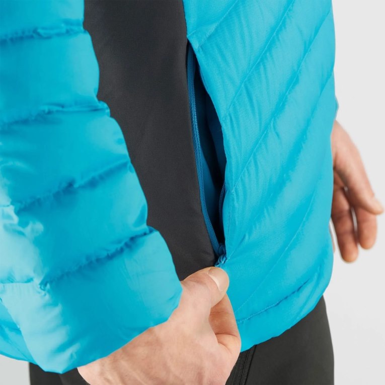 Pánské Zateplené Bundy Salomon Essential Xwarm Down Tyrkysové | CZ 89PROGQ